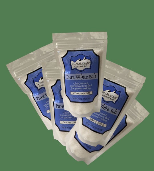 Himalayan Gourmet Salt White Coarse 500g 5 bags